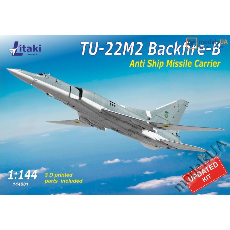 Tu-22M2 Backfire-B - Tupolev Anti-Ship Missile Carrier 1:144 LITAKI 144001